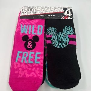 Disney Mickey Mouse Low Cut Women’s Socks 4-10